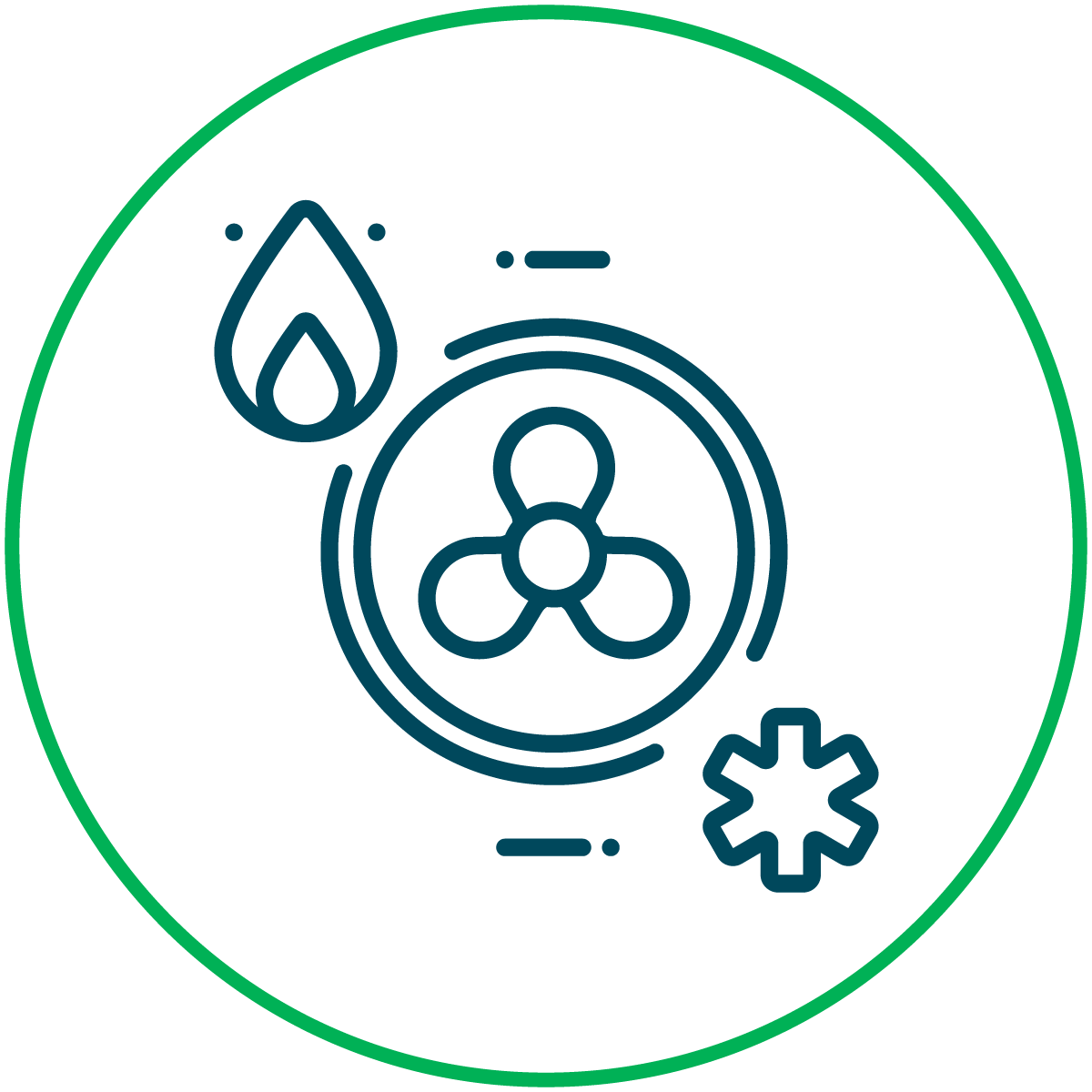 hot and cold air blower icon